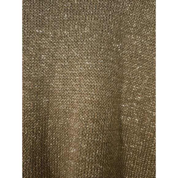 Sportswear Systems Gold Sparkle Cowl Neck Sweater Size S - Picture 2 of 5